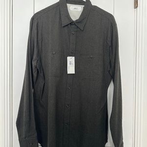 Mr P Mélange Brushed Cotton-Flannel Shirt